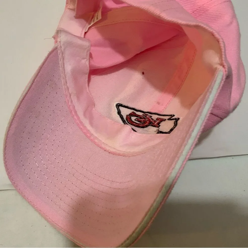 Kansas City Chiefs Hat pink ladies 80% acrylic 20% wool